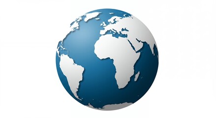 Fototapeta premium Simple world globe illustration