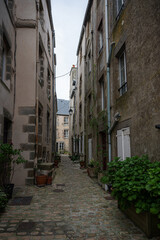 Streets in Granville, the city in Normandy
