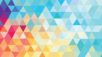 Vibrant Abstract Background of Interlocking Triangles