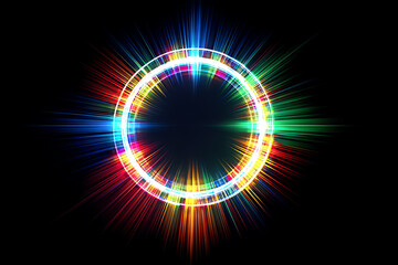 digital circle, AI generated