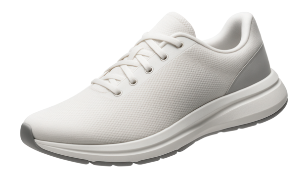 Running shoes with a seamless upper and integrated lacing system