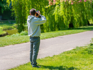 Wiosna w parku w Olsztynie. © Janusz Lipiński