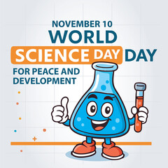 November 10 – World Science Day for Peace and Development Banner or Cover