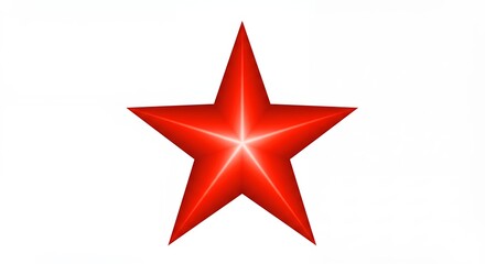 Red star graphic image for commercial use
