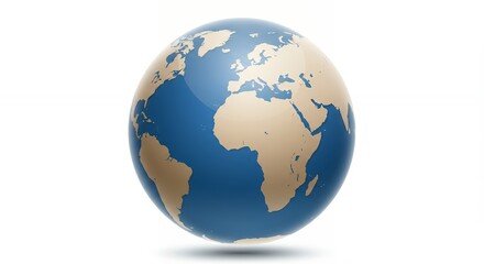 Stylized earth globe illustration