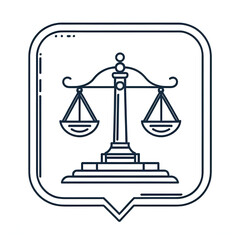 Court Order line icon