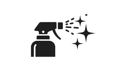 Spray Bottle Cleaning Icon.