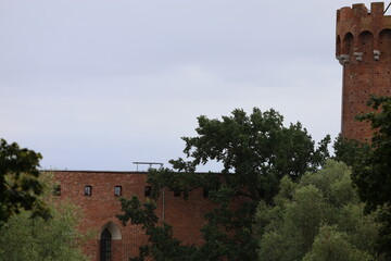Fototapeta premium Teutonic castle in Swiecie Poland medieval fortress architecture