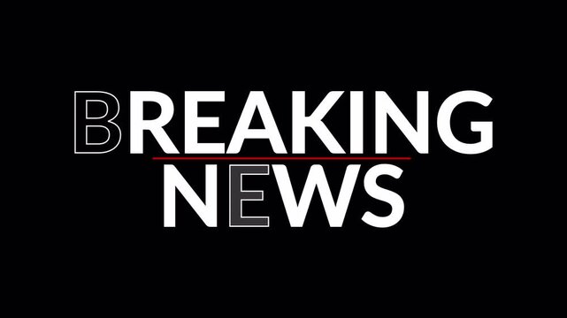 Breaking News Template background animation, Breaking News Transition text animated, breaking news intro 2d animation.