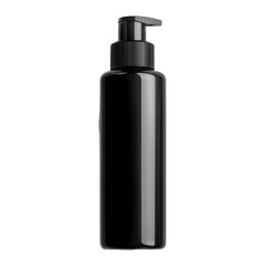Intense Jet Black Photorealistic Sunscreen Bottle Image for Professionals