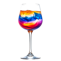 Vibrant Surreal Drink with Colorful Liquid for Design Projects and Marketing Campaigns