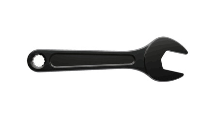 Close-up of a Black Adjustable Wrench.