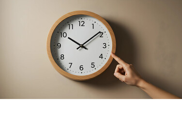 Time's Pointer A Clock's Timeless Story, Touching the Essence of Moments on a Neutral Wall