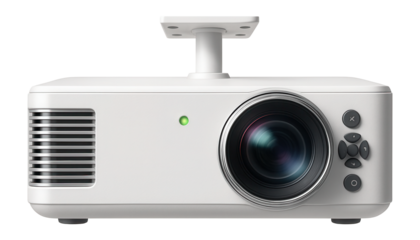 LCD PC projector with ceiling mount compatibility and digital zoom function
