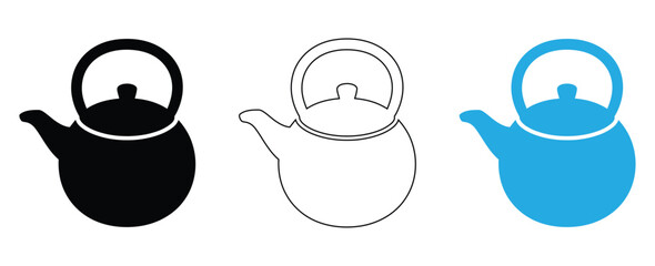 Simple teapot icon set for modern designs,Teapot icon. 
Beverage serving symbol,teapot icon symbol template for graphic and web design collection logo vector illustration