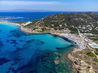 Obraz premium Aerial view of the beautiful bay of Santa Repareta