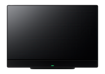OLED TV with a flat screen and a built-in voice assistant for smart home control