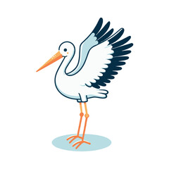 
stork illustration design
