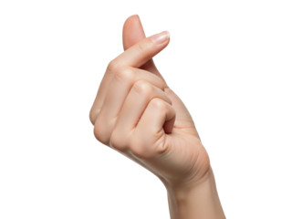 Woman hand forming symbolic heart gesture with fingers, representing emotion, intention, expression, connection, culture, elegance, meaning, love, passion,