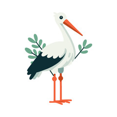
stork illustration design
