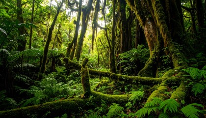 Fototapeta premium Lush rainforest canopy (1)