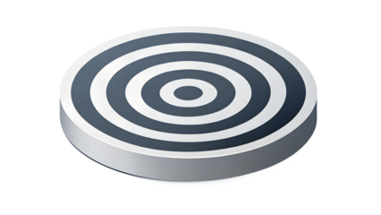 A target bullseye icon with concentric circles, isolated on a transparent background