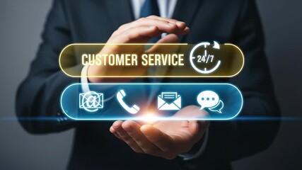 A customer service and support 24/7 assistance with phone, email, and chat communication for reliability and enhanced customer experience