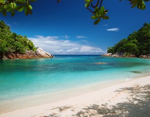 Fototapeta premium secluded tropical beach cove paradise