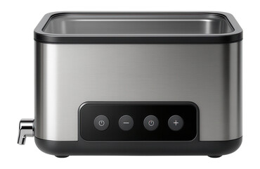 Ultrasonic cleaner featuring a quick-drain spout and intuitive push-button controls for kitchenware cleaning