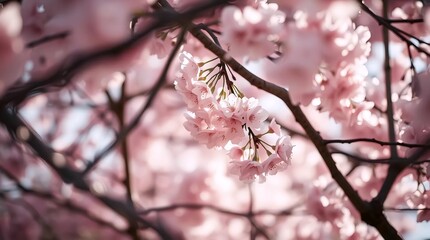 Obraz premium Blossoming Branch Close-Up