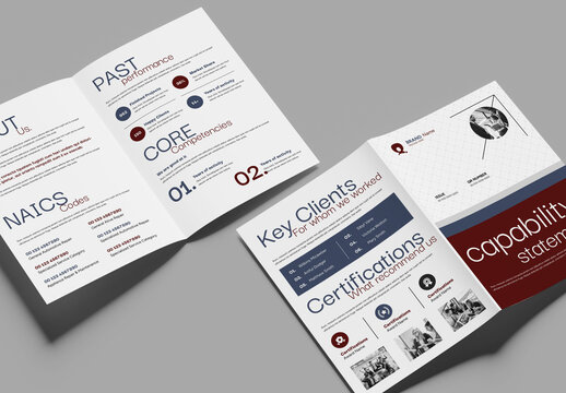 Capability Statement Business Bifold Document Template