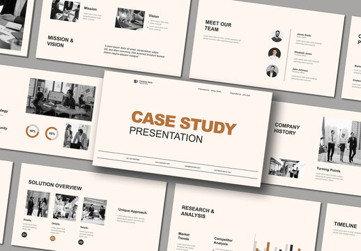 Case Study Presentation Template for Business Strategy