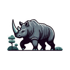 
rhino illustration design