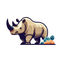 
rhino illustration design