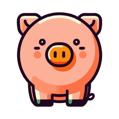 
pig illustration design