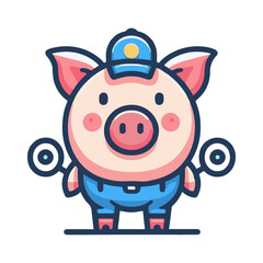 
pig illustration design