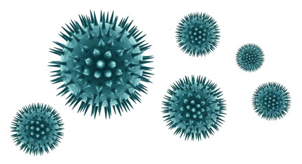 Isolated Virus Illustration