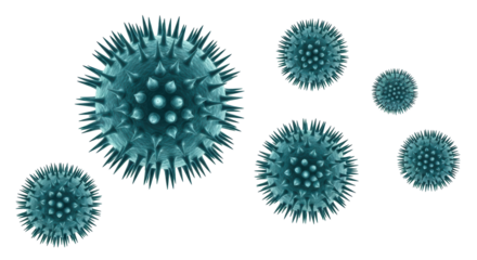 Isolated Virus Illustration