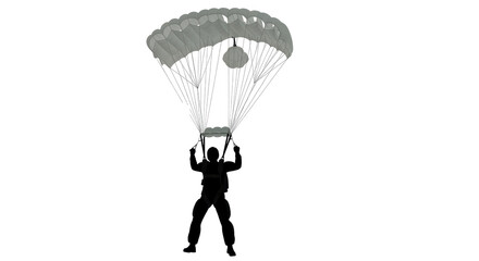 Isolated Parachutist
