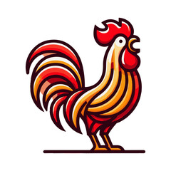 rooster illustration design
