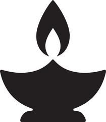 Minimalist festival lamp silhouette vector, perfect for celebration, decoration, and holiday design.