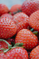 strawberries on a white plate