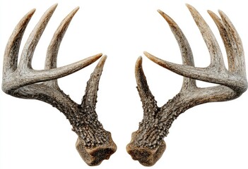 Fototapeta premium A pair of symmetrical deer antlers