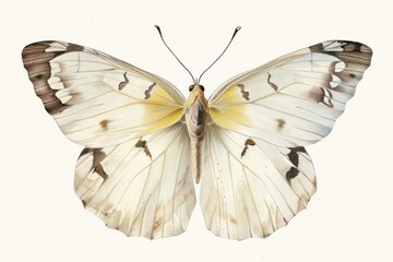 Fototapeta premium Monarch Butterfly flying butterfly illustration vintage.