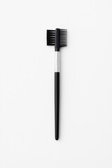 Professional Eyebrow Brush and Comb on White Background