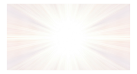 Bright light burst rays emanating from center isolated on transparent background