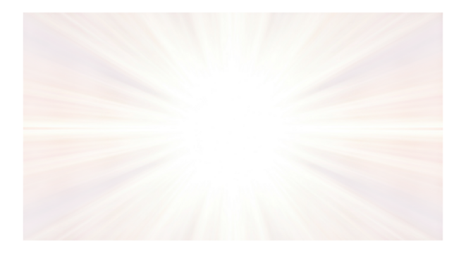 Bright light burst rays emanating from center isolated on transparent background