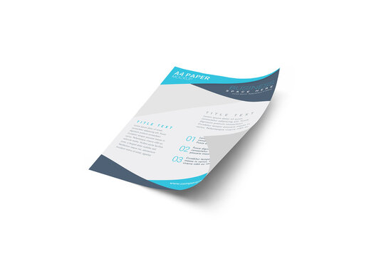 A4 Paper Mockup 1