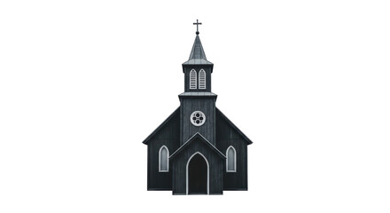 Isolated Black Church