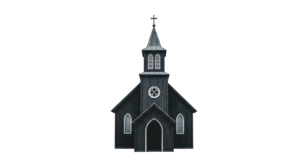 Isolated Black Church